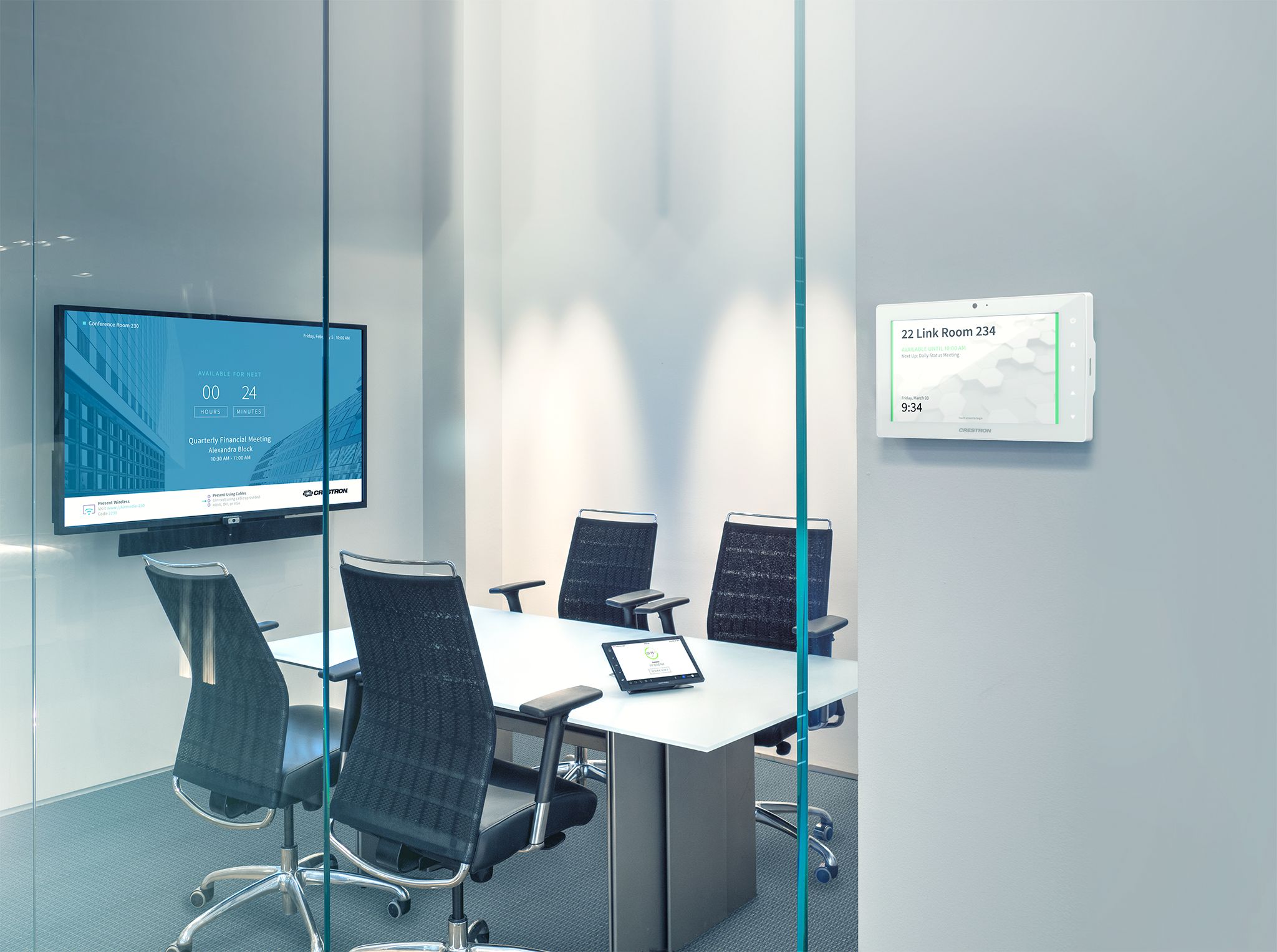 Integrated Solutions Huddle Room with Crestron 
