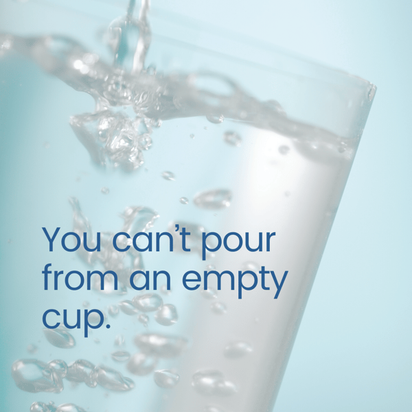 You can't pour from an empty cup