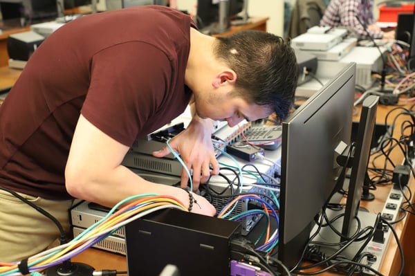 Smarter Systems Programmer, Rafael, spent some time training our partner Biamp.