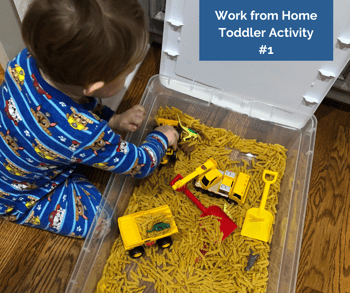 Work from Home Toddler Activity #1